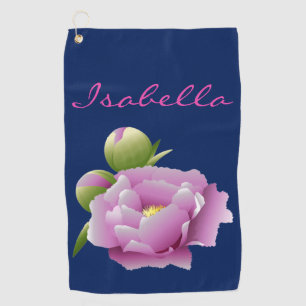 Peonies Golf Towel