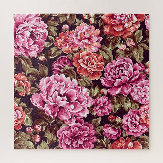Peonies in Bloom Jigsaw Puzzle (Vertical)