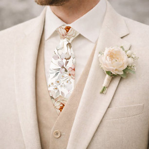 Peonies in Bloom Tie
