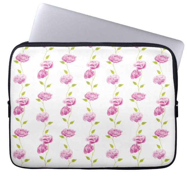Peonies in the Orangery Laptop Sleeve (Front)