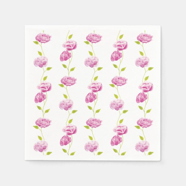 Peonies in the Orangery Napkin (Front)