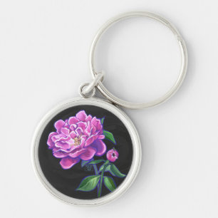 Peonies Key Ring