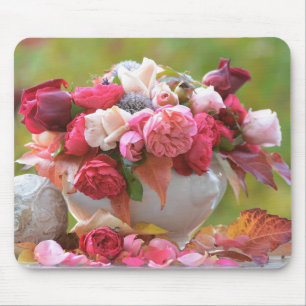 Peonies mouse pad