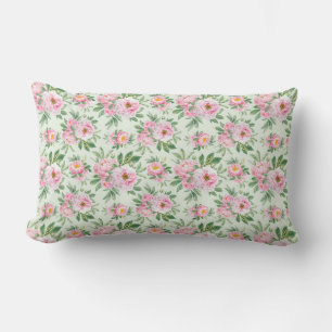 Peonies Outdoor Throw Pillow