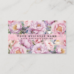 Peonies Peony Flowers Business Cards