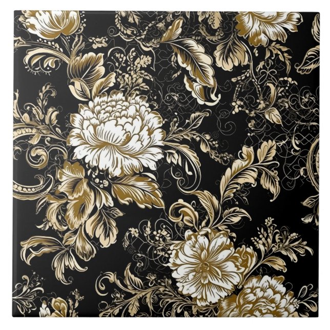 Peonies Premium Luxe Tiles (Front)