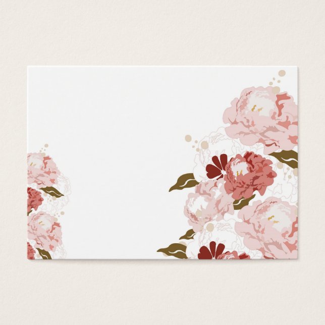 Peonies profile card (Front)