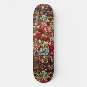Peonies & Roses,Vintage Chintz Floral Pattern Skateboard