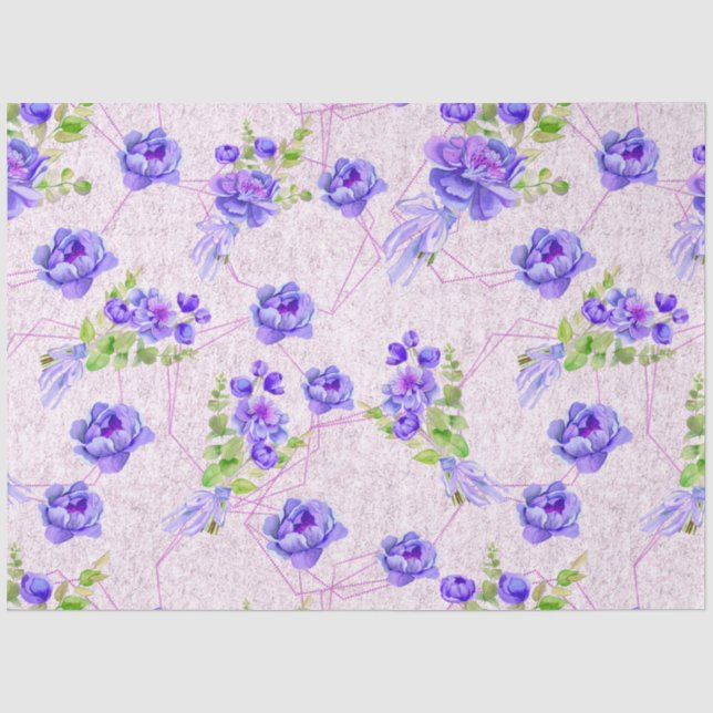 Peonies Series Design 1 Tissue Paper (Front)