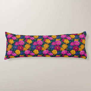 Peonies Texture Rustic Decor Classic Wedge Body Cushion
