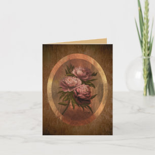 Peonies Thank You Card