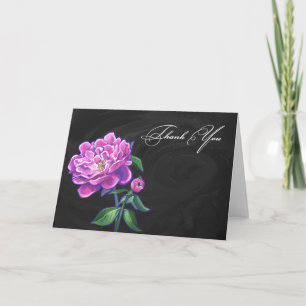 Peonies Thank You Card