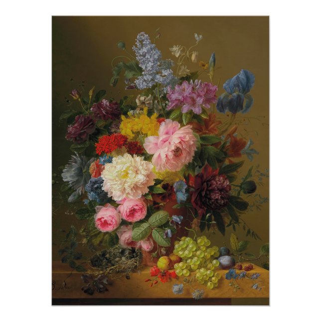 Peonies, Tulips, Roses, and Irises – A. Bloemers Poster (Front)
