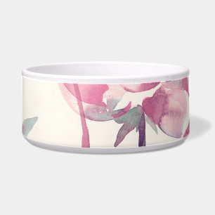 Peonies watercolor: seamless floral background.