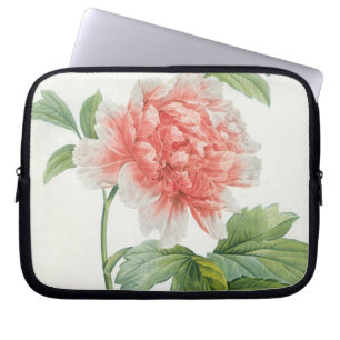 Peony, 1799 (colour stipple print) laptop sleeve