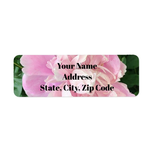 Peony Address Labels (Front)