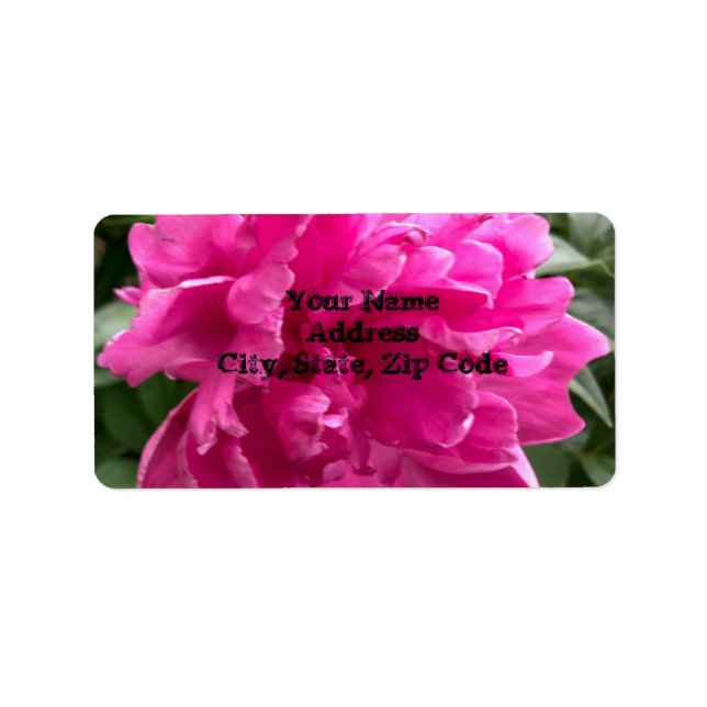 Peony Address Labels (Front)