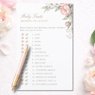 Peony Baby In Bloom Baby Traits Mummy Or Daddy