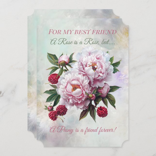 Peony Best Friend Birthday (Front/Back)
