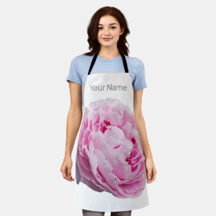 Peony Blossom Rose For Flower And Garden Lover Apron