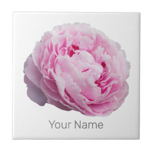 Peony Blossom Rose For Flower And Garden Lover Ceramic Tile