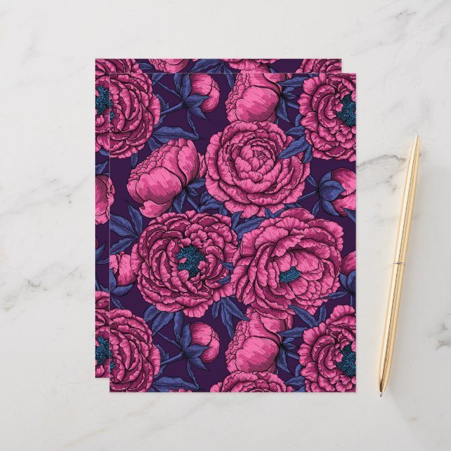 Peony bouquet (Front/Back In Situ)