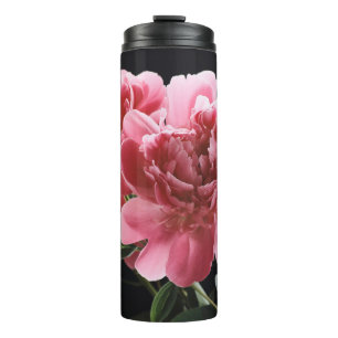 Peony Bouquet Closeup: Pink Red Thermal Tumbler