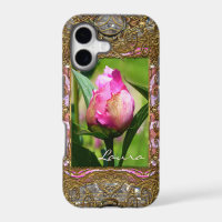 Peony Bud Monogram Girly VII