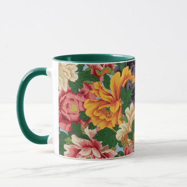Peony Cascade Mug (Left)