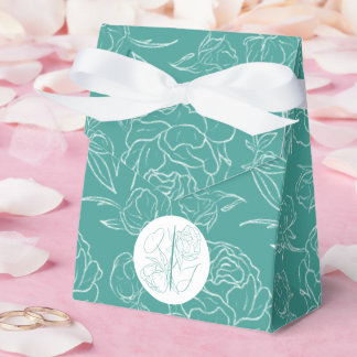 Peony Elegance Wedding Favour Box