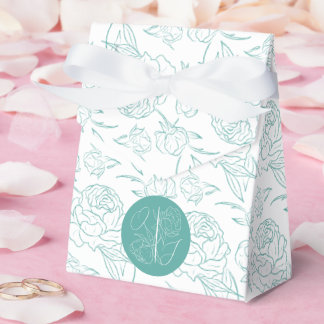 Peony Elegance Wedding Favour Box