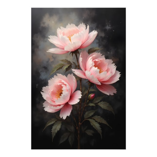 Peony Floral Artwork Photo Print (Front)