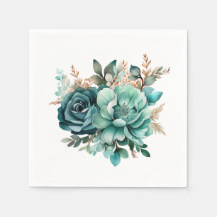 Peony Floral Napkin