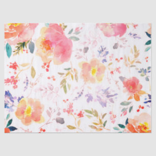 Peony floral Pink Pattern Antique Weddings  Tissue Tissue Paper