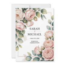 Peony flower border wedding