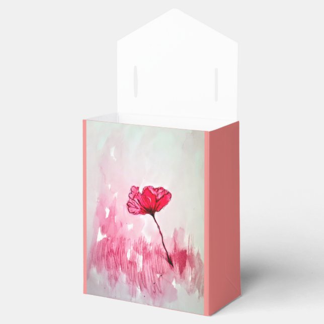 Peony Flower Favour Box (Opened)