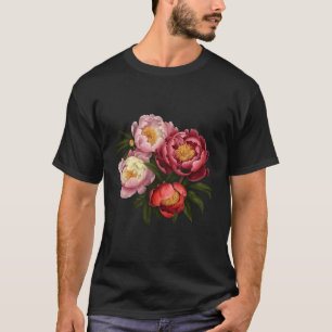 Peony Flower Floral Bouquet Blossom T-Shirt