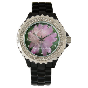Peony Flower In Bloom Personalised  Watch