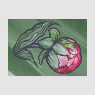 Peony Flower Peonies Gardener art Pink Tissue Paper