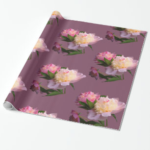 Peony Flowers beautiful Wrapping Paper