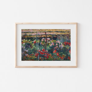 Peony Garden Claude Monet Poster