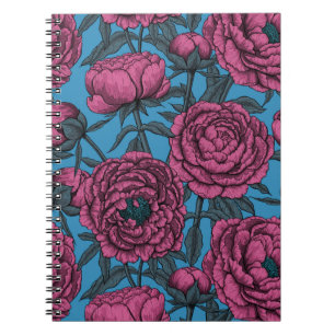 Peony garden notebook