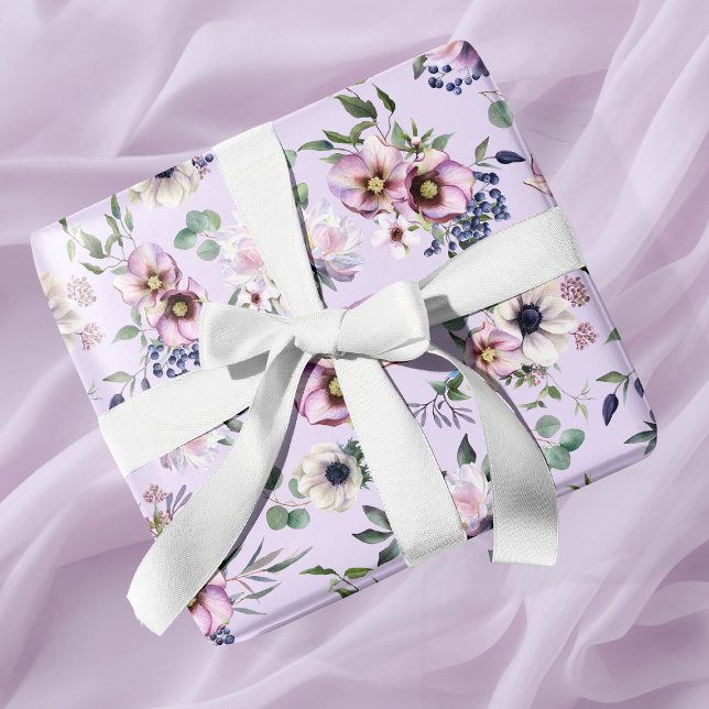 Peony Garden Orchid Pink Wedding Wrapping Paper (Peony Garden Orchid Pink Wedding Wrapping Paper)
