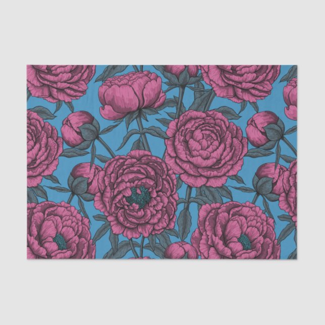 Peony garden tissue paper (Front)