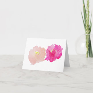 Peony Greeting Card