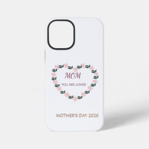 Peony Heart Care for Mum iPhone 12 Mini Case