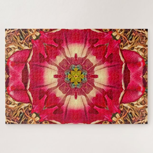 Peony Hearts Jigsaw Puzzle (Horizontal)