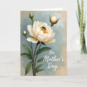 Peony Illustration Mothers Day Card