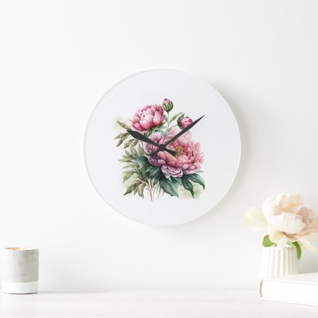 Peony Large Clock (Home)