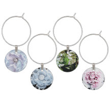 "Peony Madness!" Wine charms